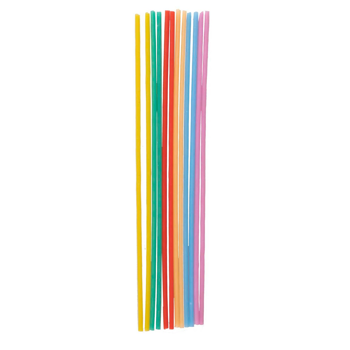 Tall Multi-Coloured Birthday Cake Candles