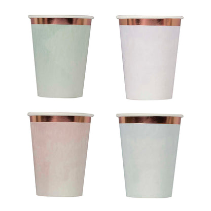 Pastel Watercolour Party Cups