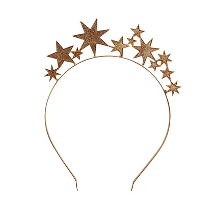 Headband Gold Metal With Stars