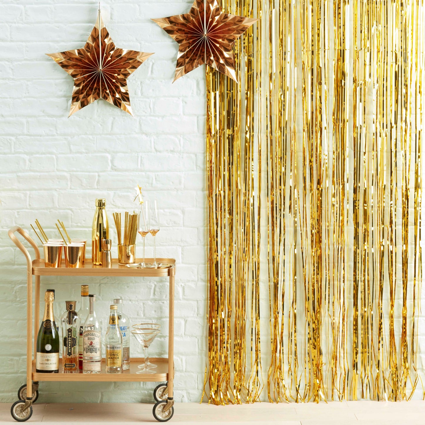 Gold Foil Fringe Curtain Decoration