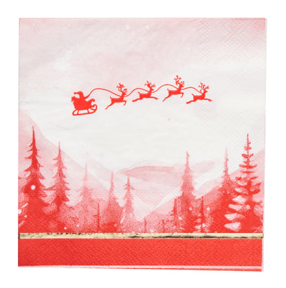 Christmas Village Paper Cocktail Napkin/20pk