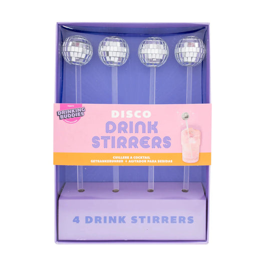 DISCO DRINK STIRRERS4 PACK