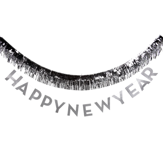 Happy New Year Fringed Banner