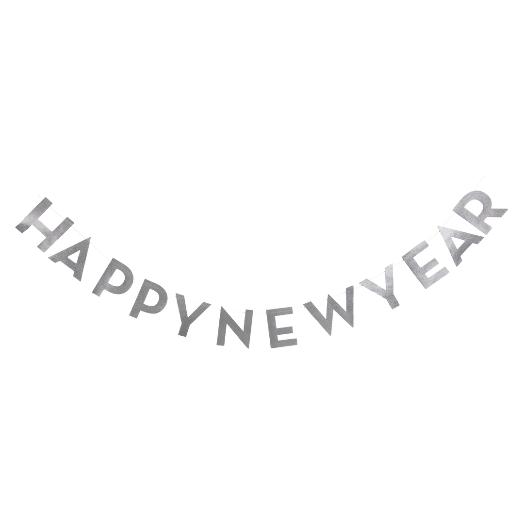 Happy New Year Fringed Banner