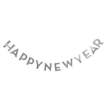 Happy New Year Fringed Banner