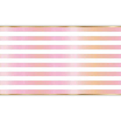 Foil Paper Table Runner - Birthday Stripe