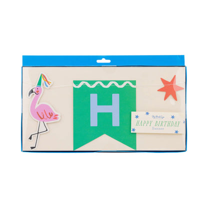 Animal Party Happy Birthday Banner