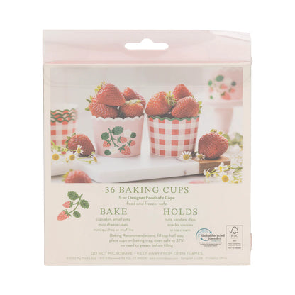 Strawberry Gingham Baking Cup Regular price