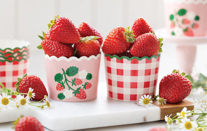 Strawberry Gingham Baking Cup Regular price