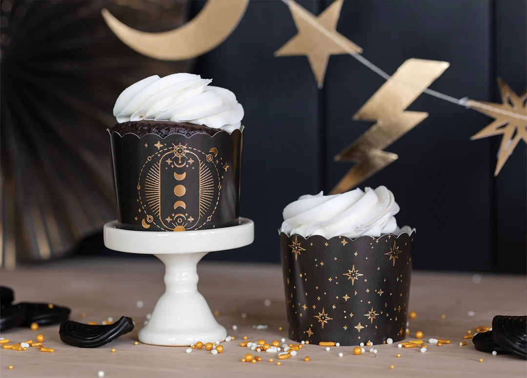 Gold Foil Black Magic Food Cups
