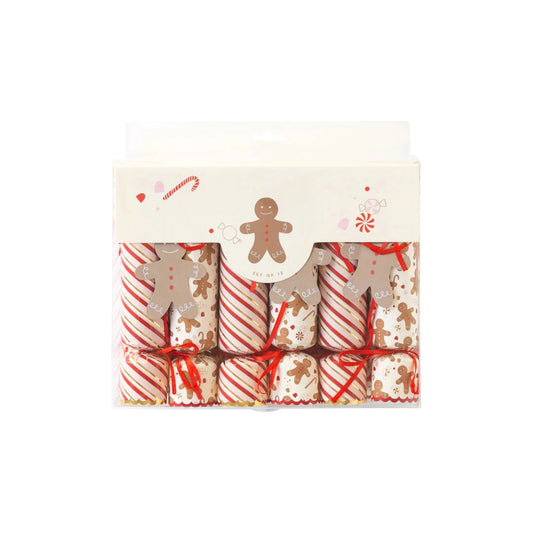 Gingerbread and Stripes Cracker Set