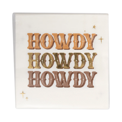 Cowboy Howdy Paper Napkin