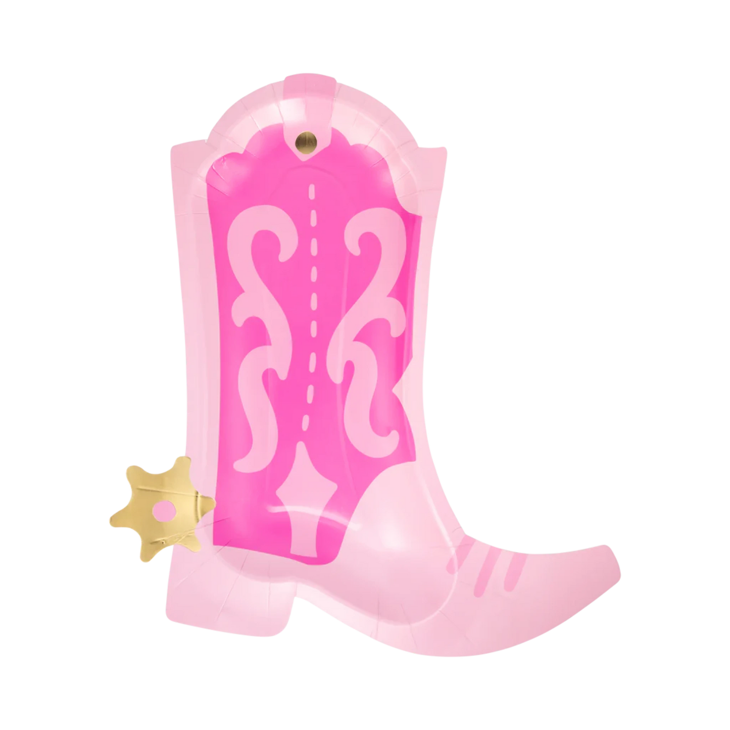 Cowgirl Pink Boot Shaped Plate