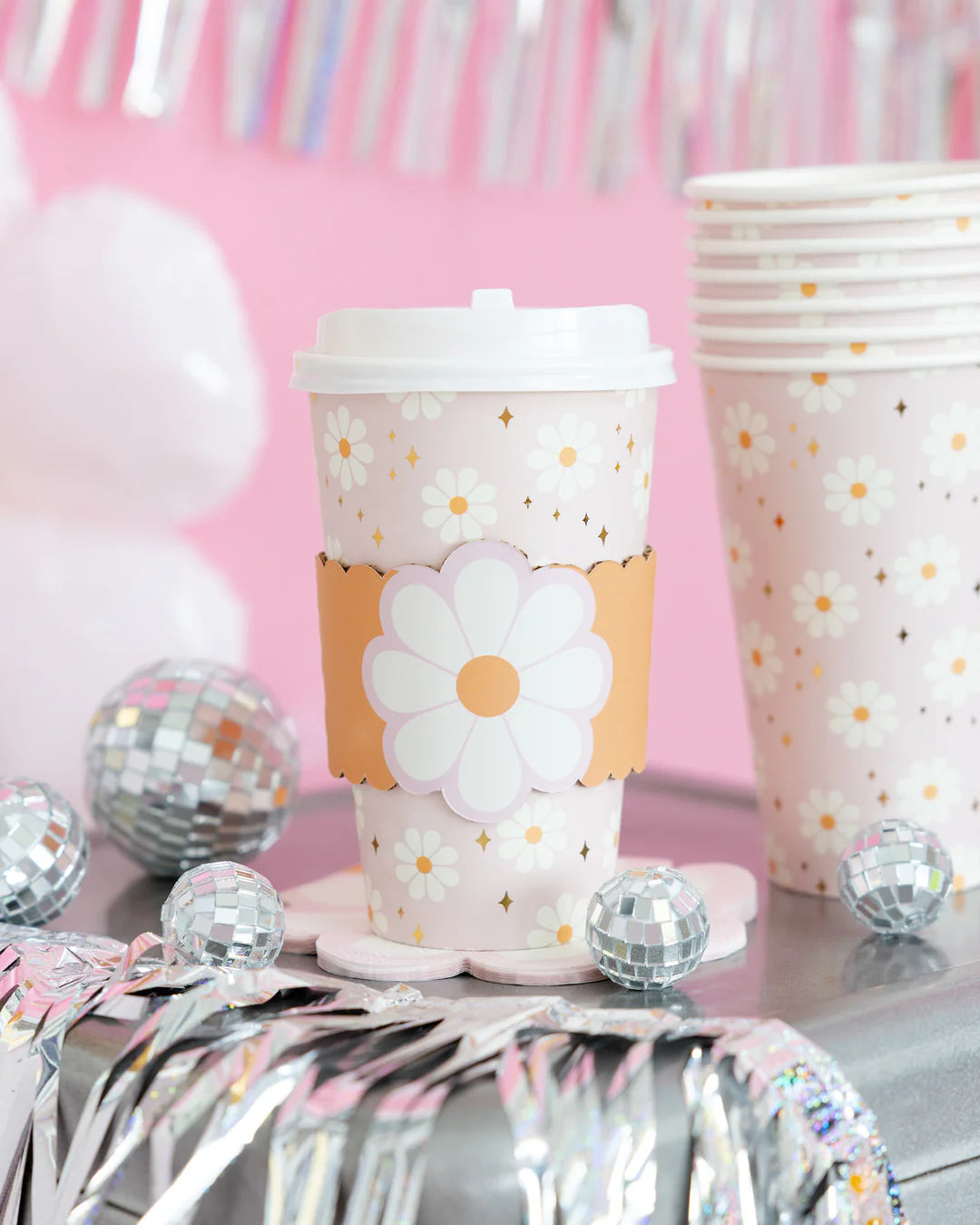 Disco Daisy To Go Cups