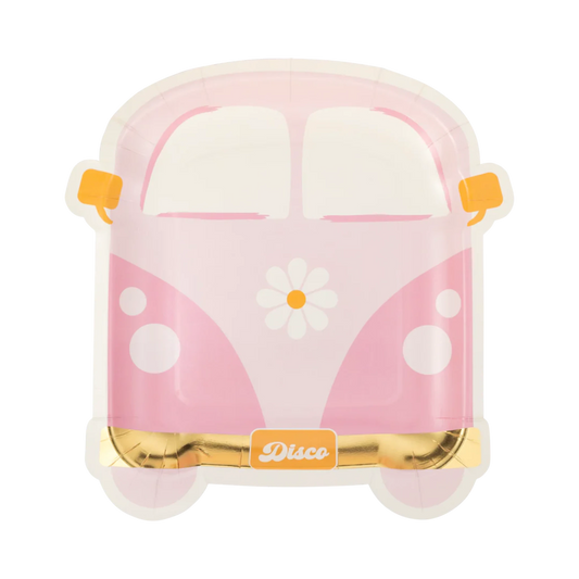 Disco Daisy Van Shaped Paper Plate