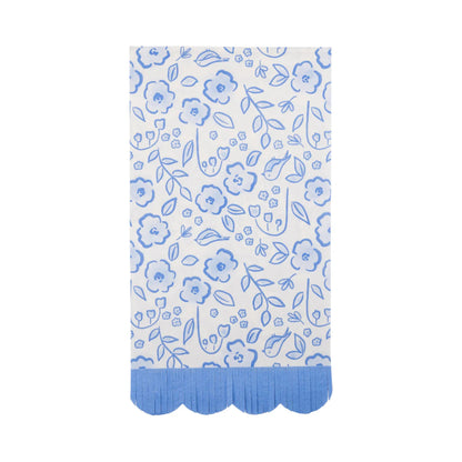 Floral Scatter Fringe Guest Napkin