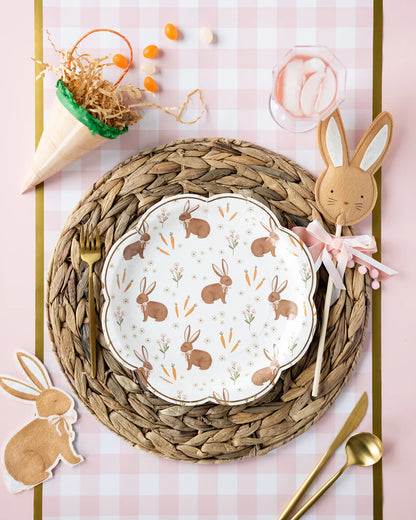 Rabbit Scatter Paper Plate