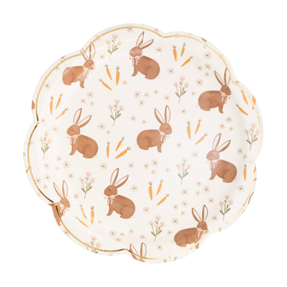 Rabbit Scatter Paper Plate