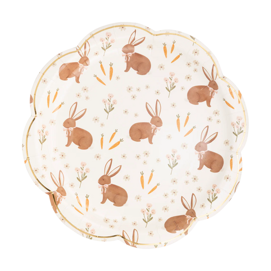 Rabbit Scatter Paper Plate