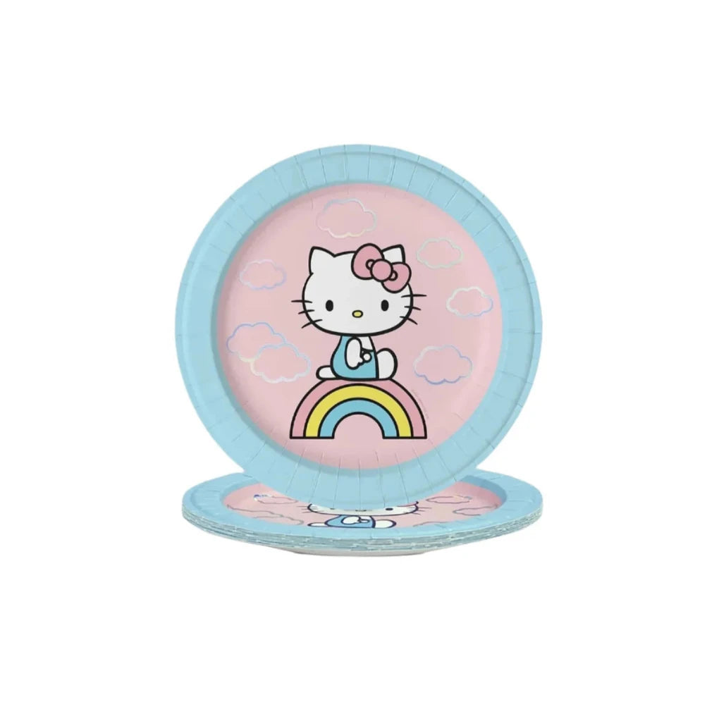 Hello Kitty Rainbow Skies Dessert Plates