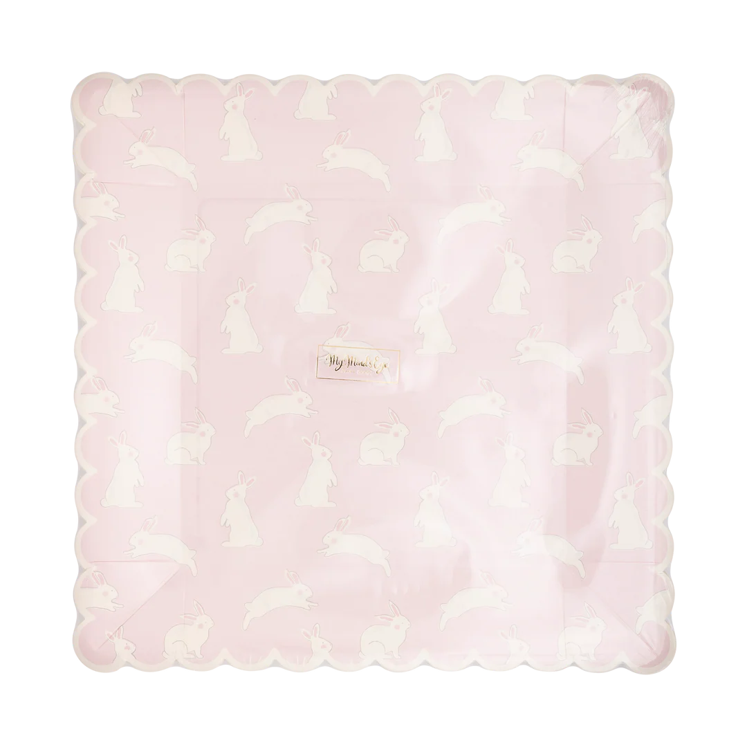 Bunny Pattern Paper Plate