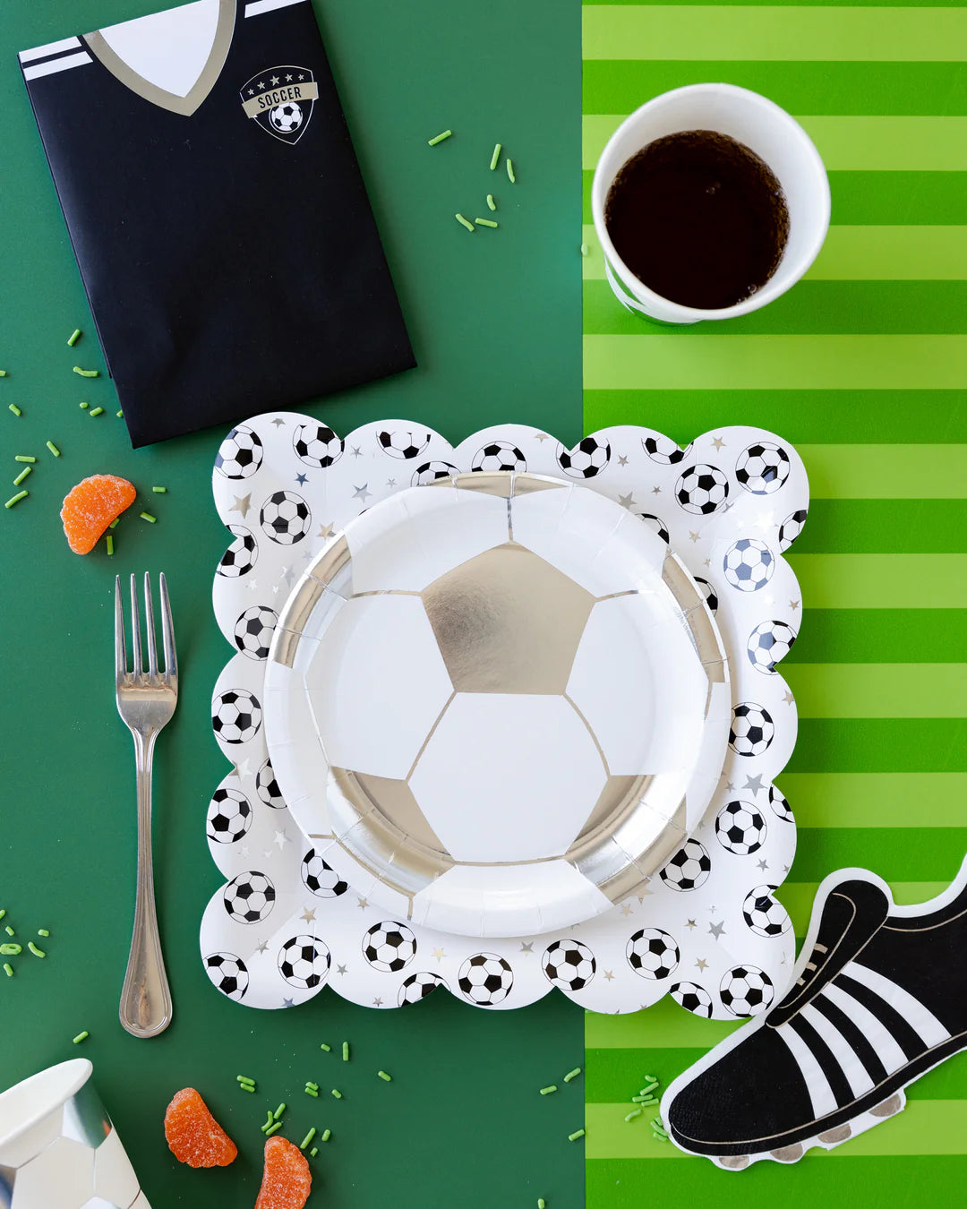 Soccer Paper Table Runner