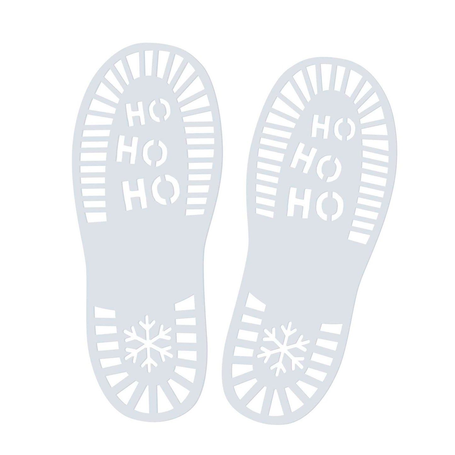 Santa's Footprint Christmas Stencils