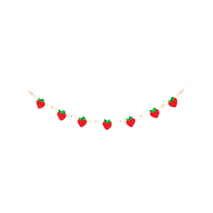 Felt Strawberry Banner