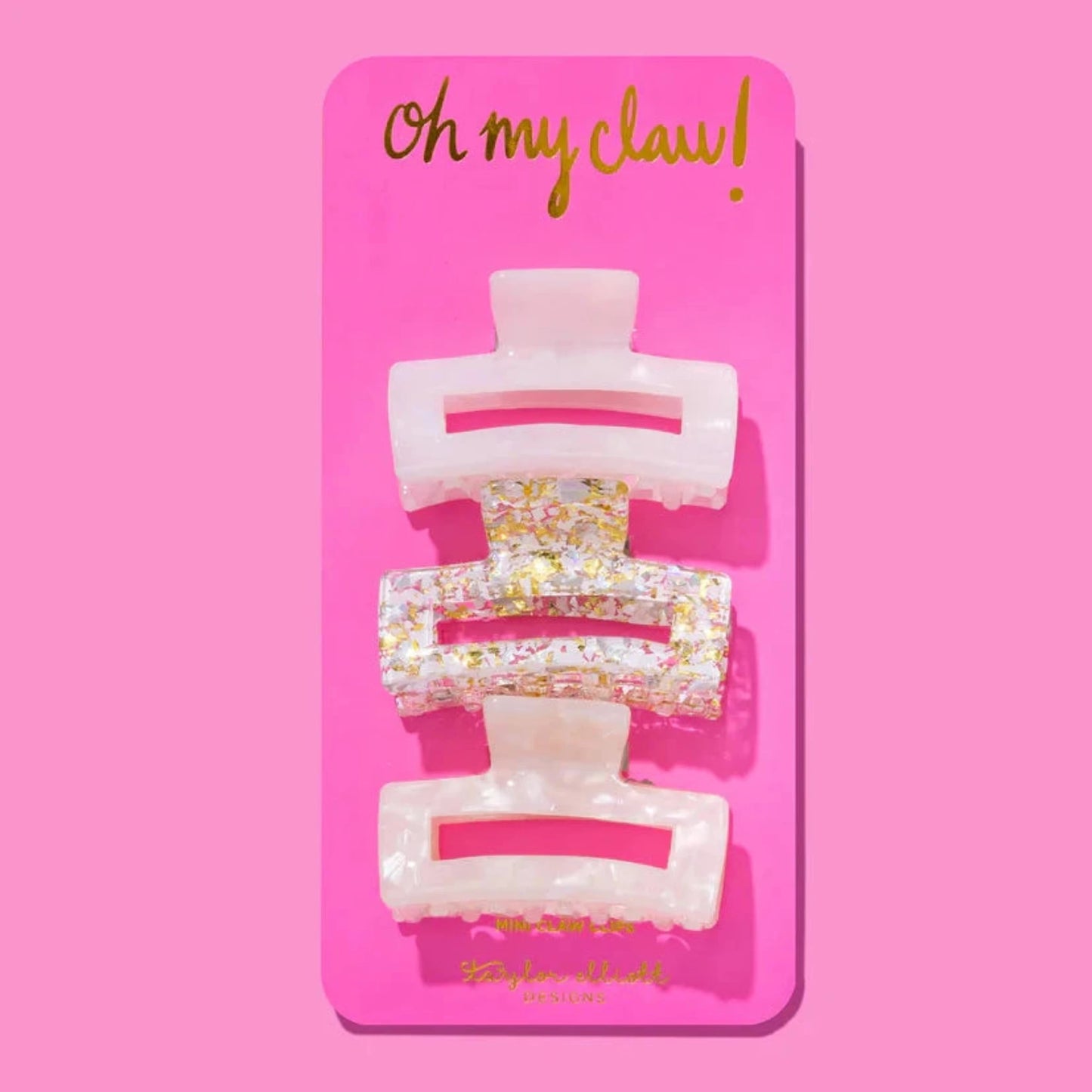 Claw Clip Trio - Pearl Confetti - 4