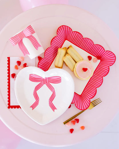 Tied Bow Heart Plate