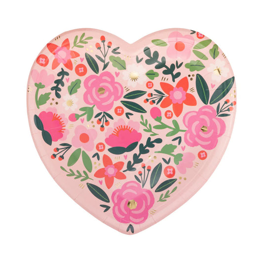 Floral Heart Plate