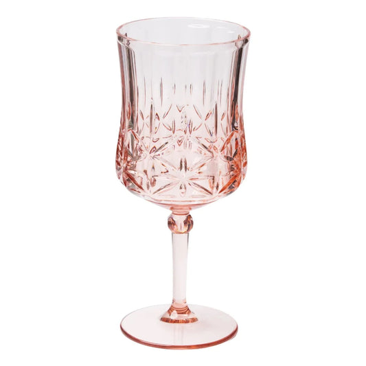 Plastic Stemmed Wine Glass