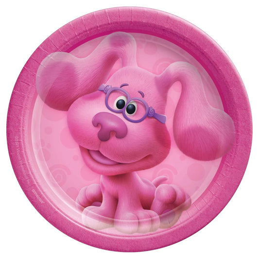 Blues Clues Round Plates - Pink