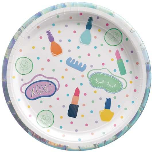 Spa Party Paper Plates 7″