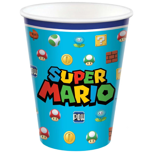 Super Mario Bros Birthday Party Paper Cups