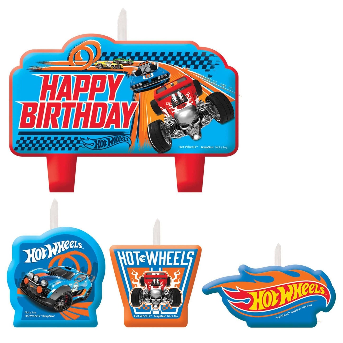 Hot Wheels Wild Birthday Candle Set