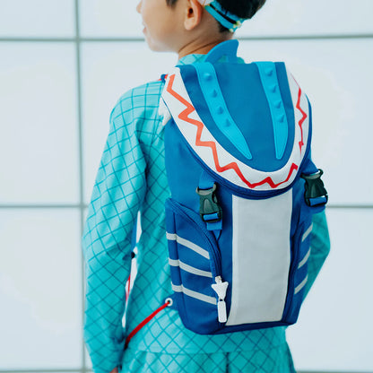 Shark Fin Blue Backpack