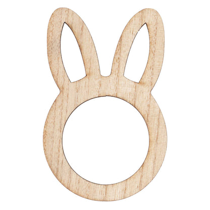 Wooden Bunny Easter Napkin Rings