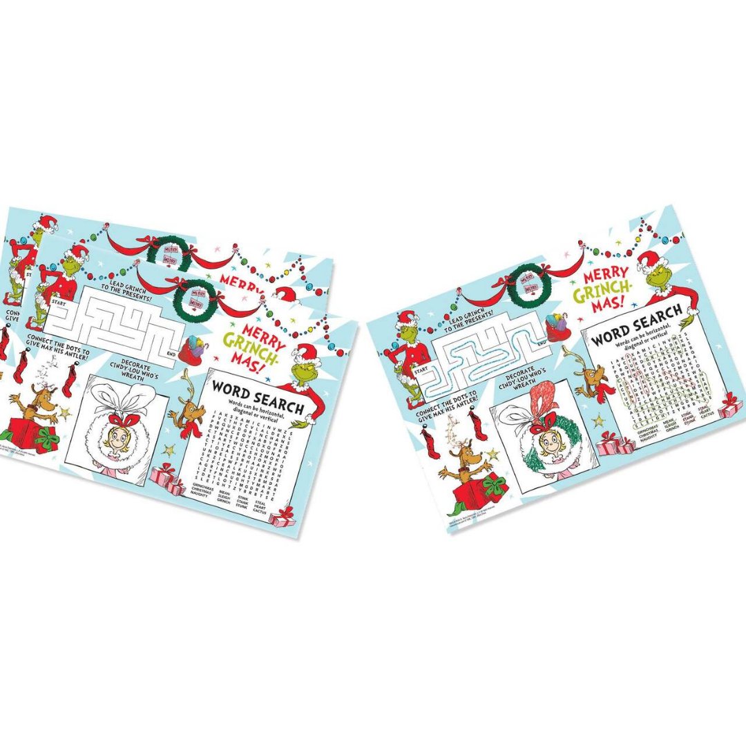 Grinch Activity Placemat Kit 671656