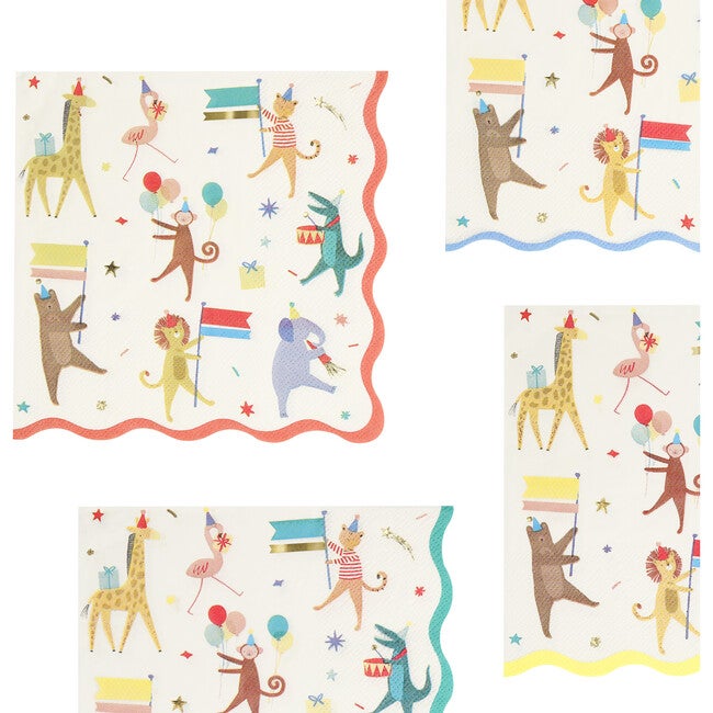 Animal Circus Large Napkins