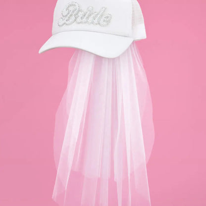 Bride Pearl Hat with Veil