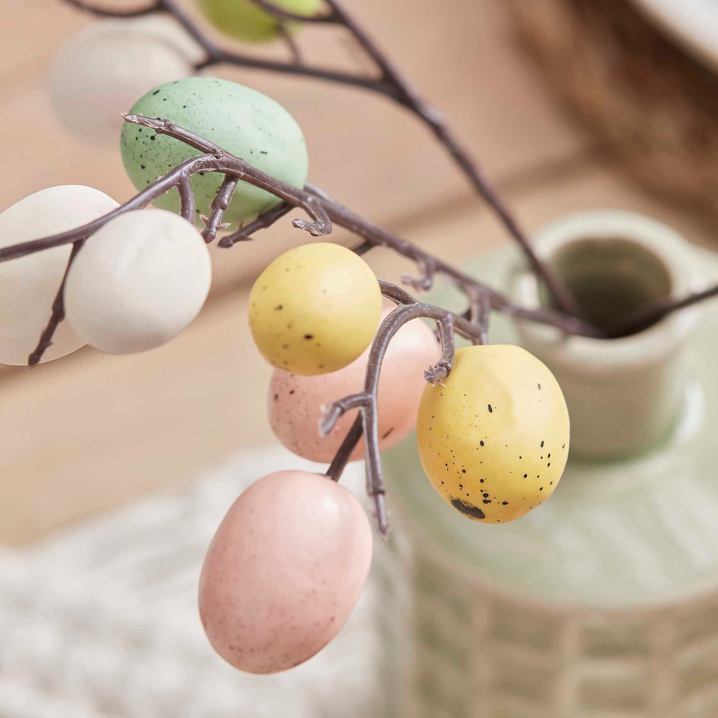 Pastel Easter Egg Stems Decoration