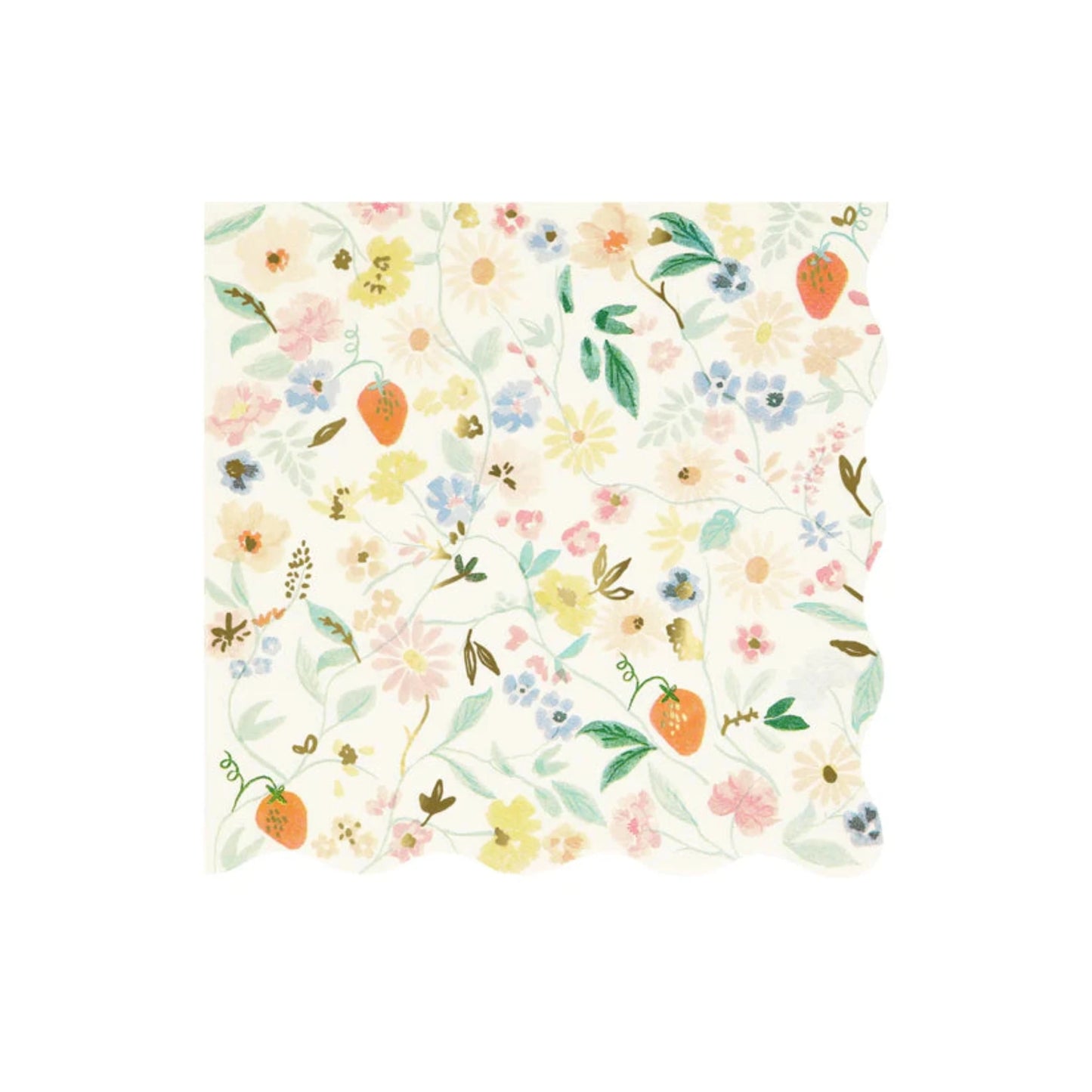 Elegant Floral Small Napkins