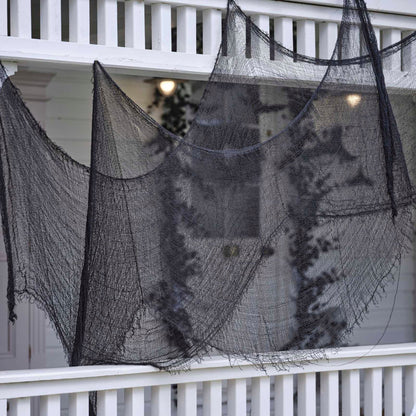 Black Fabric Halloween Backdrop