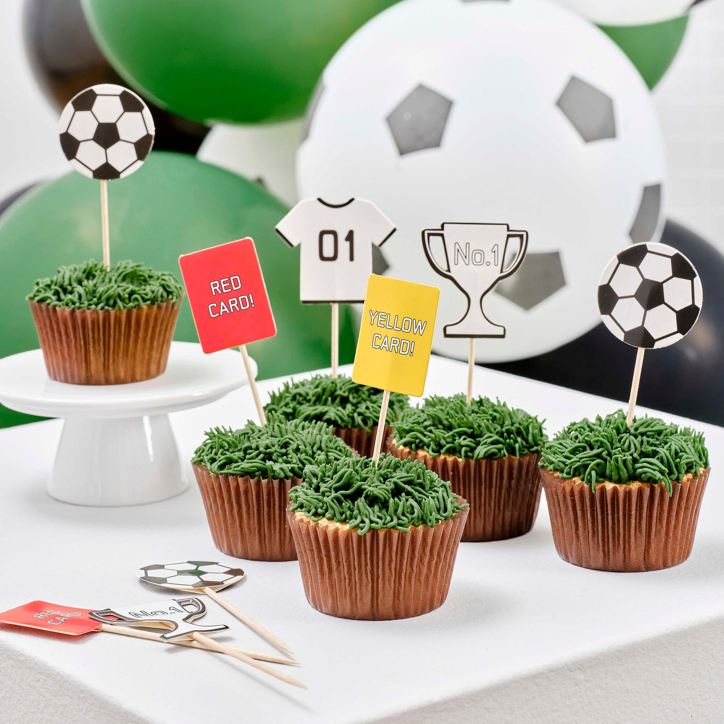 Football Cupcake Toppers