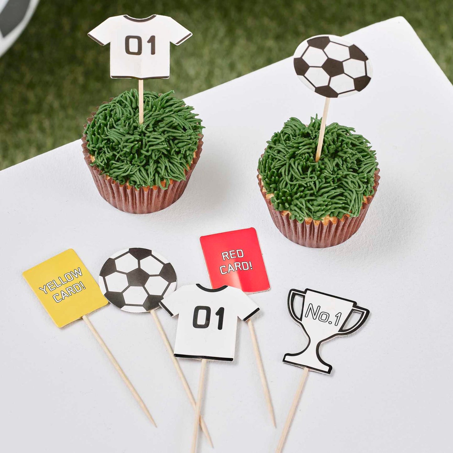 Football Cupcake Toppers