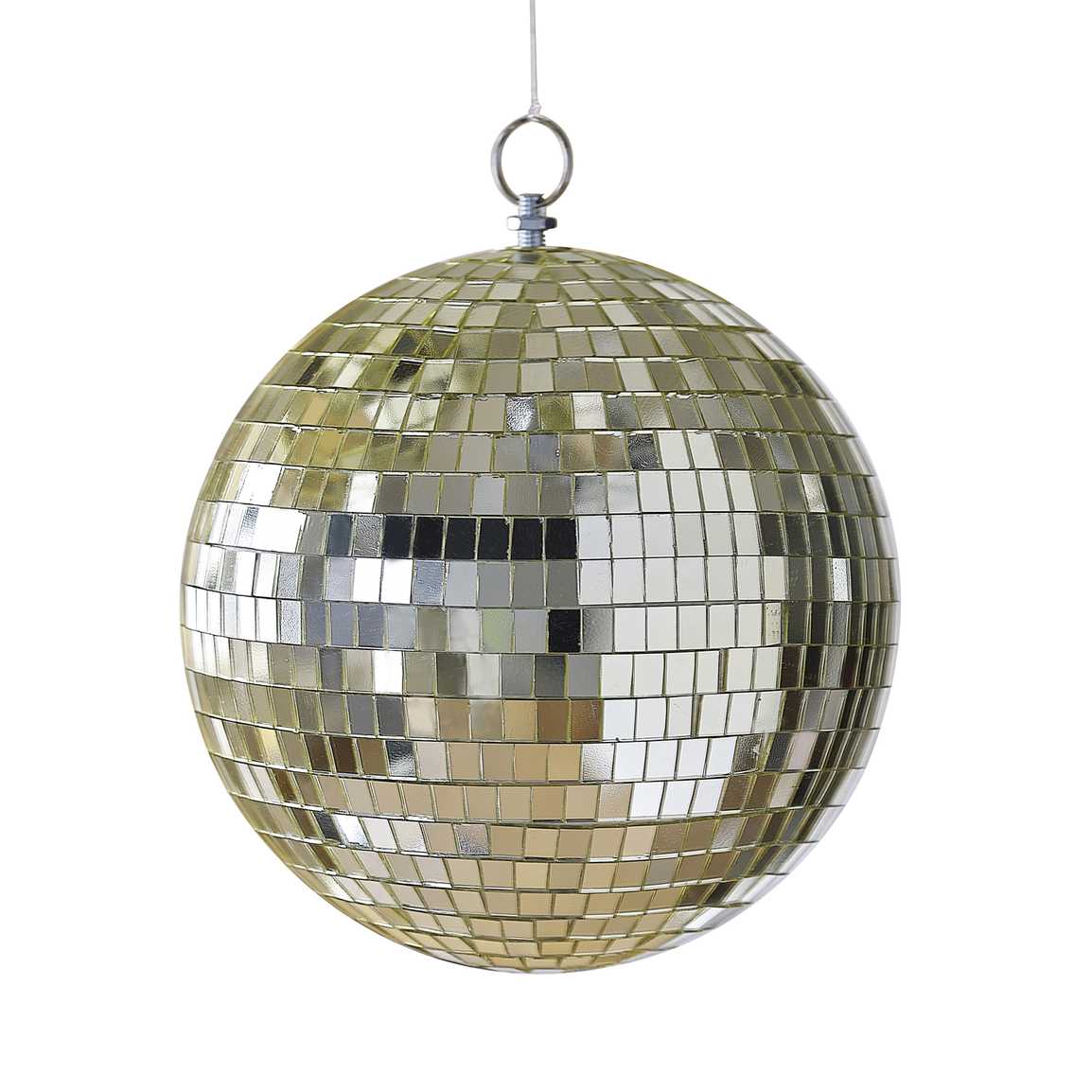 Gold Disco Ball Hanging Decoration - Medium