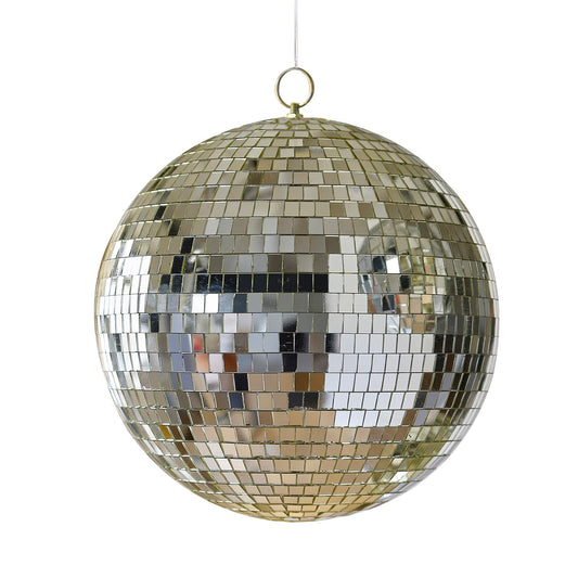 Gold Disco Ball Hanging Decoration - Large