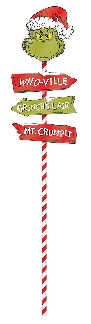 Grinch Directional Metal Yard Stake