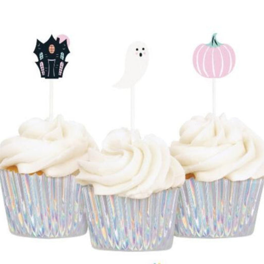 Pastel Hauntings Cupcake Decoration Kit with Iridescent